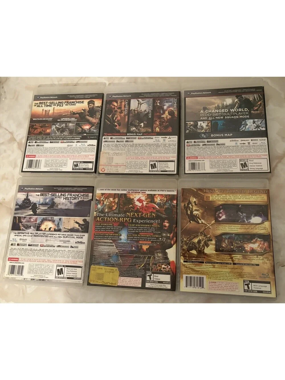 PlayStation 3 Lot Of 21 PS3 Games Call of Duty Red Dead Batman Uncharted TESTED